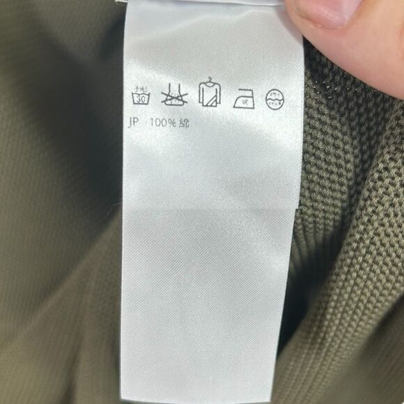 Oska Size 0 Green V-Neck Long Sleeve Knit Sweater Jumper 100% Cotton US 4 / 6 - Picture 7 of 8